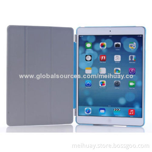 Leather Case for iPad Air/iPad 5, with Three Folds